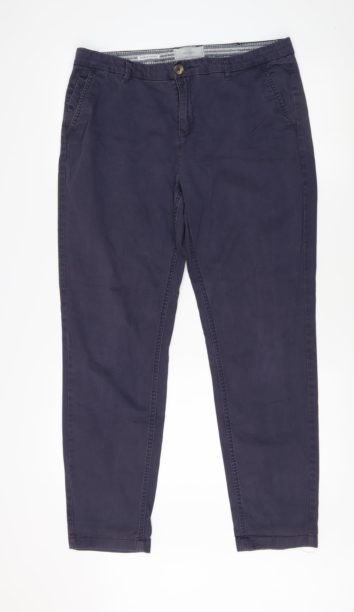 Fat Face Men's Blue Chino Trousers Size L