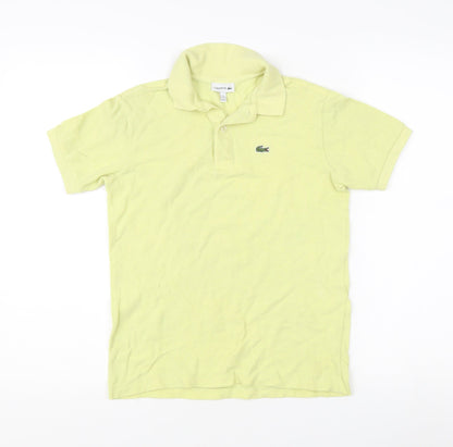 Lacoste Boys Yellow Polo Shirt - Size 12 Years, Casual Style