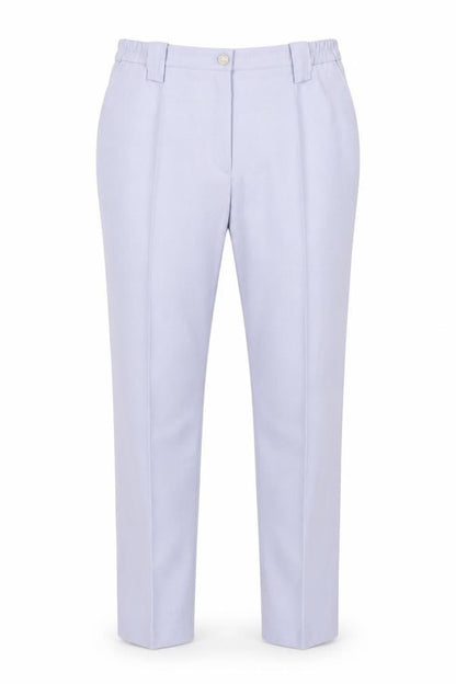 Front view of Michèle unisex grey trousers size 12s polyester wool