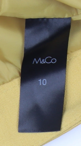 M&Co Women's Yellow Pencil Skirt Size 10