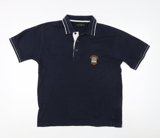 Cutting Green Men's Blue Golf Polo Shirt S