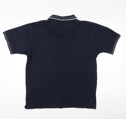 Cutting Green Men's Blue Golf Polo Shirt S