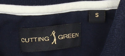 Cutting Green Men's Blue Golf Polo Shirt S