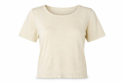 Womens UK Size 12 Riddella Beige Basic T-Shirt