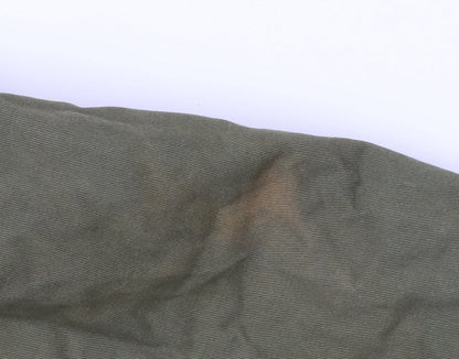 Cotton On Women's Green Fur Trim Parka Coat Size 12