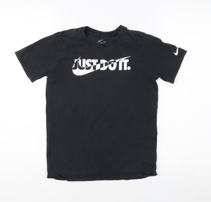 Nike Men's Black Athletic Fit Logo T-Shirt M