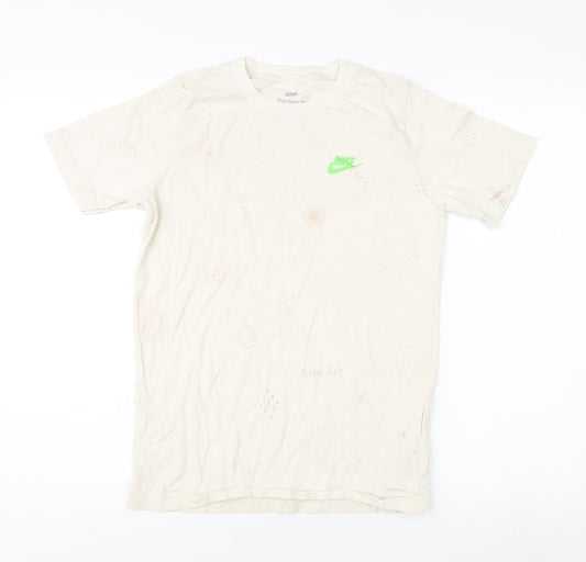 Nike Men's Beige Short Sleeve T-Shirt, Large