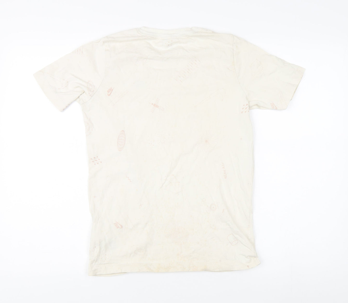 Nike Men's Beige Short Sleeve T-Shirt, Large