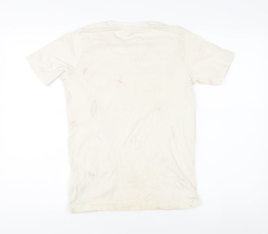 Nike Men's Beige Short Sleeve T-Shirt, Large