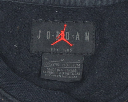 Jordan Boys Black M Pullover Sweatshirt with Logo