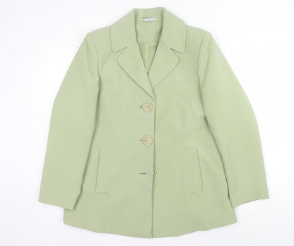 Heather Valley Women's Green Blazer, Regular Fit