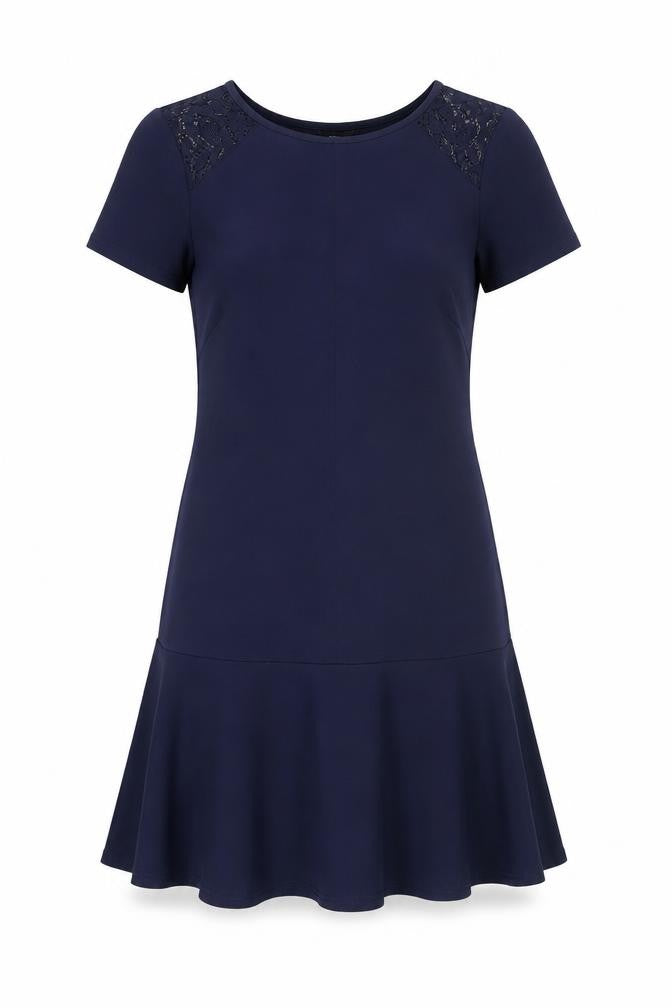 M&Co Women's Blue Short Sleeve Dress Size 12