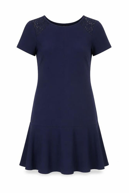 M&Co Women's Blue Short Sleeve Dress Size 12