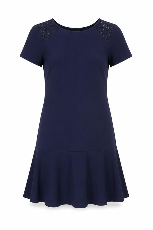 M&Co Women's Blue Short Sleeve Dress Size 12