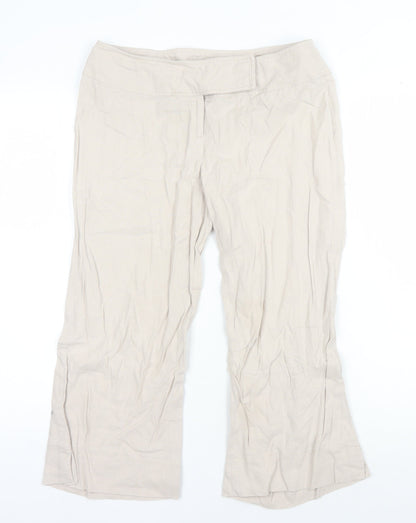 Womens UK Size 12 Internacionale   Beige Trousers