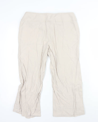 Womens UK Size 12 Internacionale   Beige Trousers