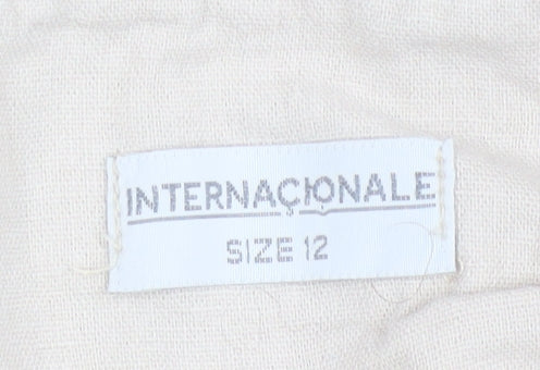 Womens UK Size 12 Internacionale   Beige Trousers