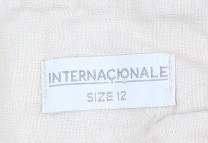 Womens UK Size 12 Internacionale   Beige Trousers