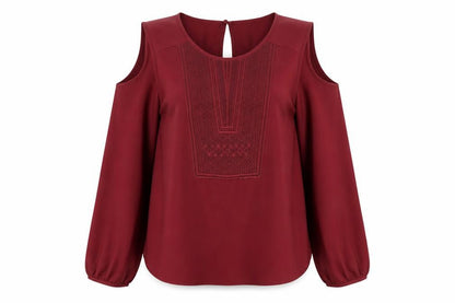 Womens UK Size 12 Marks and Spencer Red  Blouse
