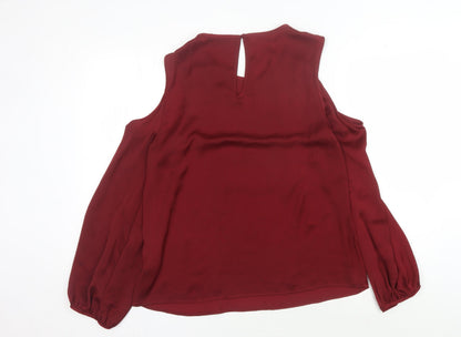Womens UK Size 12 Marks and Spencer Red  Blouse