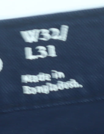 Marks and Spencer Men's Blue Tapered Jeans 32 Waist