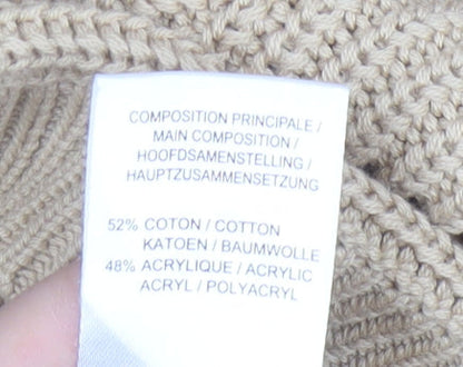 Womens UK Size S Damart Beige Cardigan Jumper