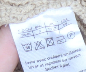 Womens UK Size S Damart Beige Cardigan Jumper