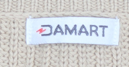 Womens UK Size S Damart Beige Cardigan Jumper