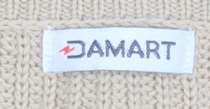 Womens UK Size S Damart Beige Cardigan Jumper