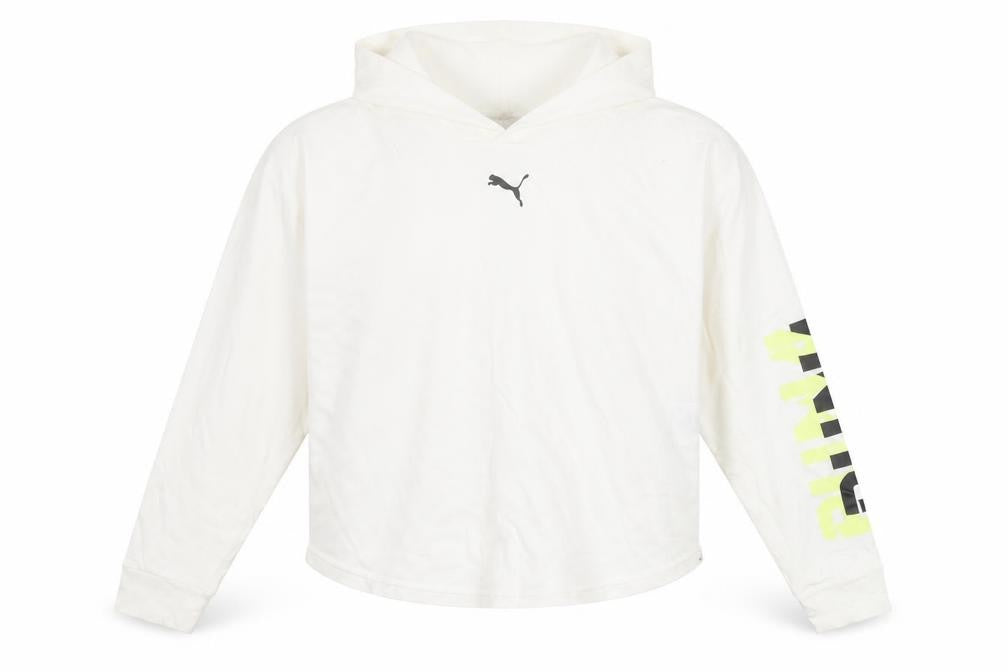 Unisex Adults UK Size S PUMA White Pullover Hoodie
