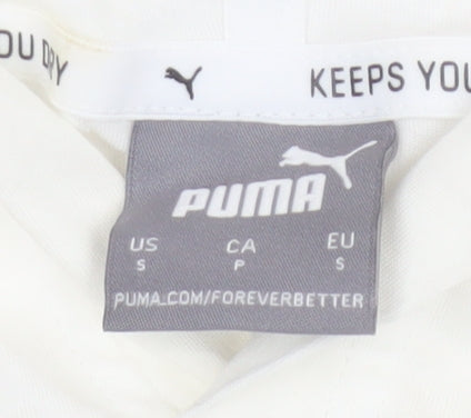 Unisex Adults UK Size S PUMA White Pullover Hoodie