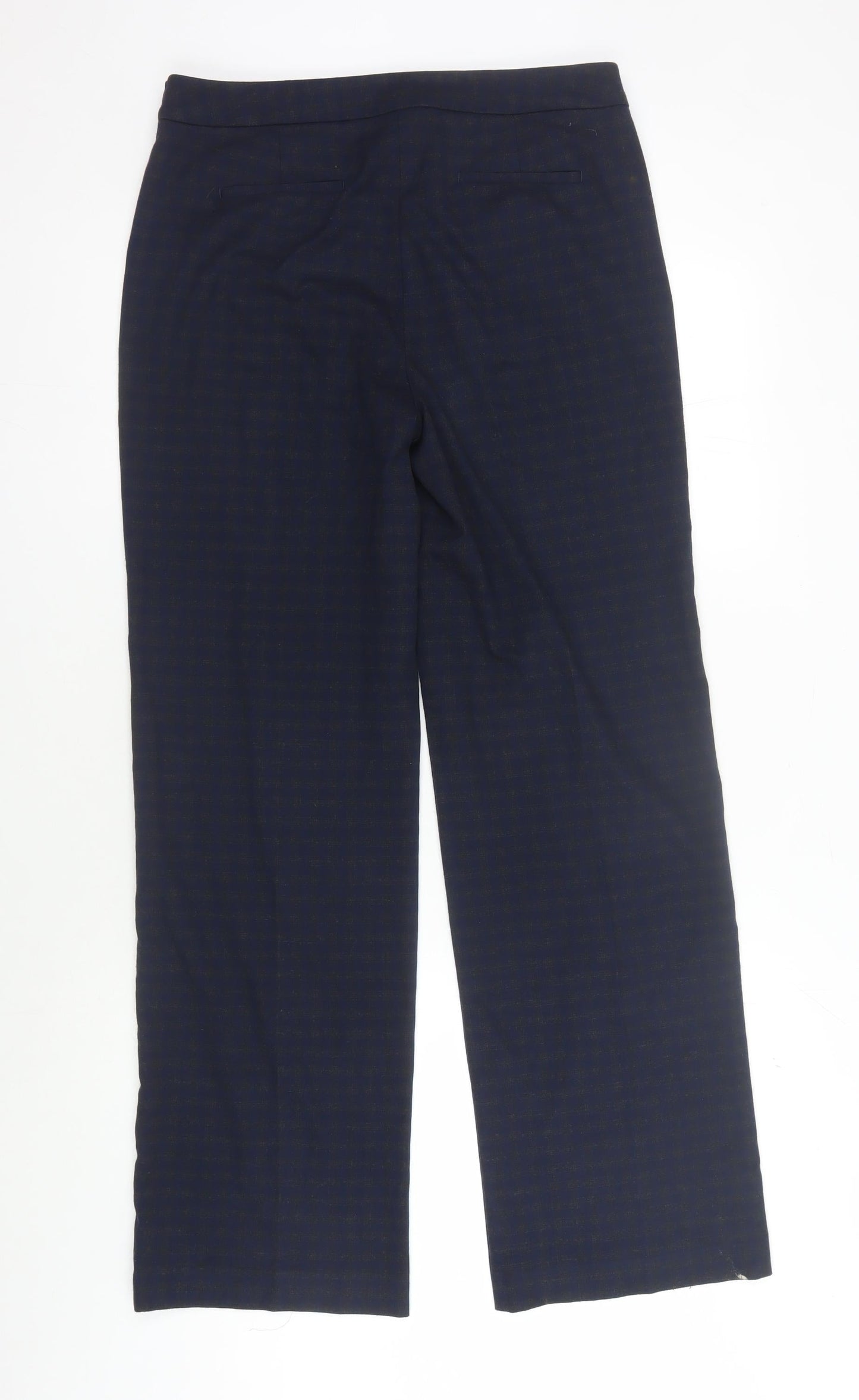 Womens UK Size 10 Marks and Spencer Regular Fit  Blue Trousers