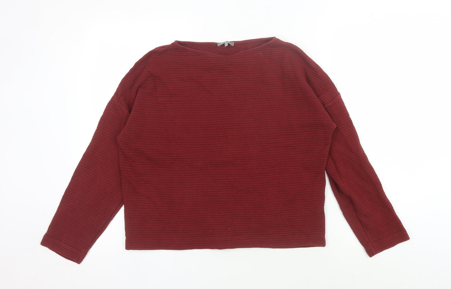 Jaeger Women's Red Long Sleeve Jersey Top, S