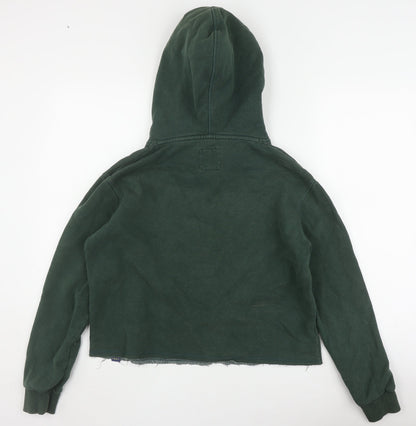 Superdry Women's Green Pullover Hoodie Size 10