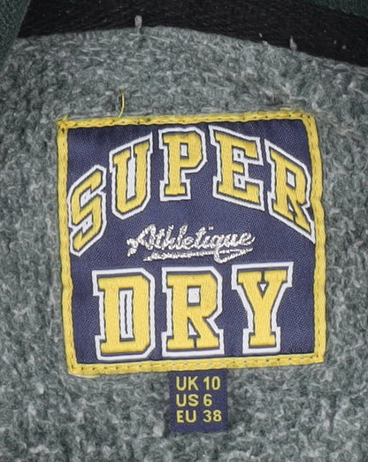 Superdry Women's Green Pullover Hoodie Size 10