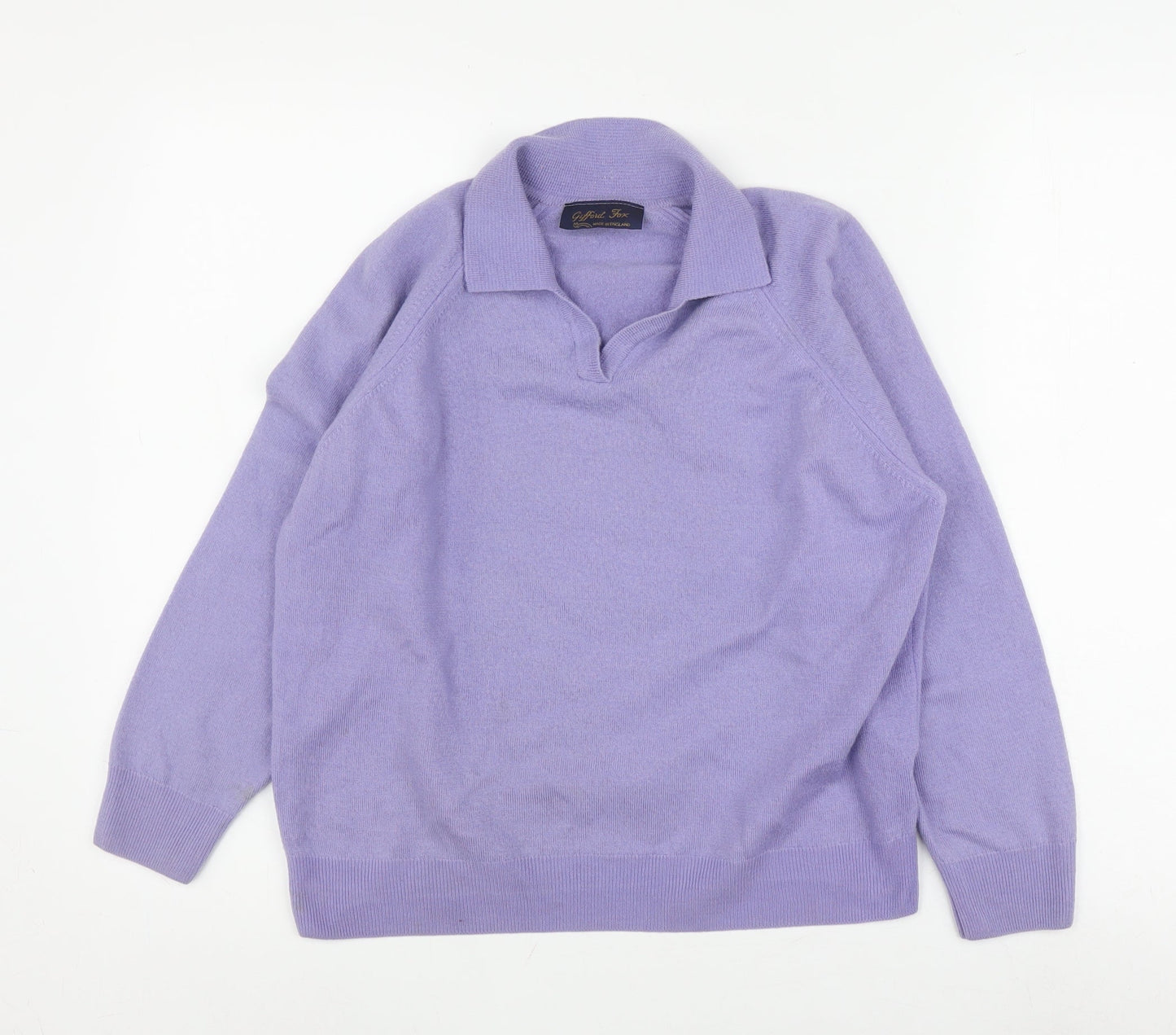 Gifford Fox Women's Purple Wool Jumper Size 16/18