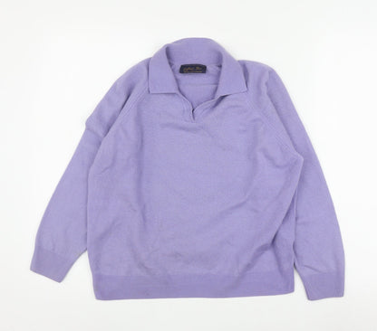 Gifford Fox Women's Purple Wool Jumper Size 16/18