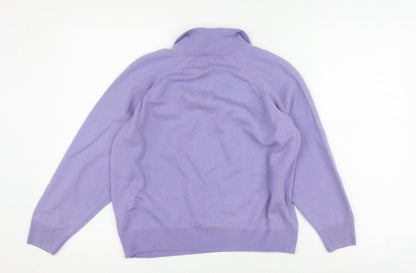 Gifford Fox Women's Purple Wool Jumper Size 16/18