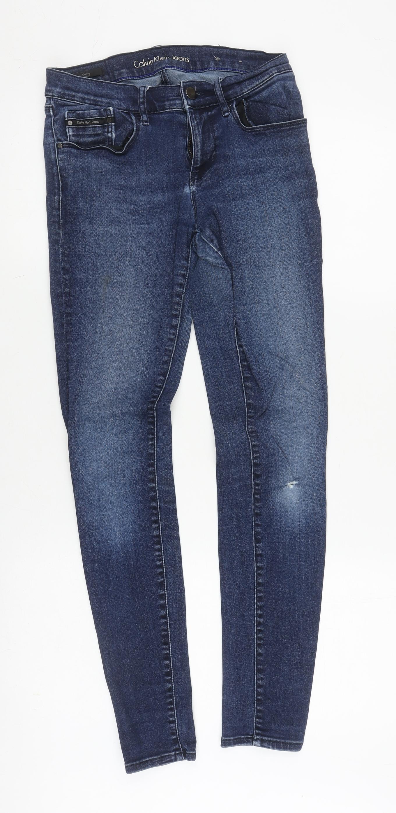 Calvin Klein Men's Blue Skinny Jeans Size 27