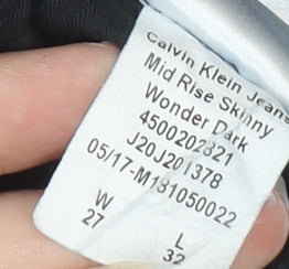 Calvin Klein Men's Blue Skinny Jeans Size 27