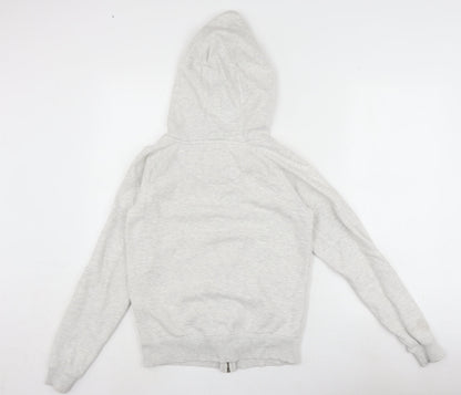 SoulCal&Co Women's Grey Hooded Basic Jacket Size 8