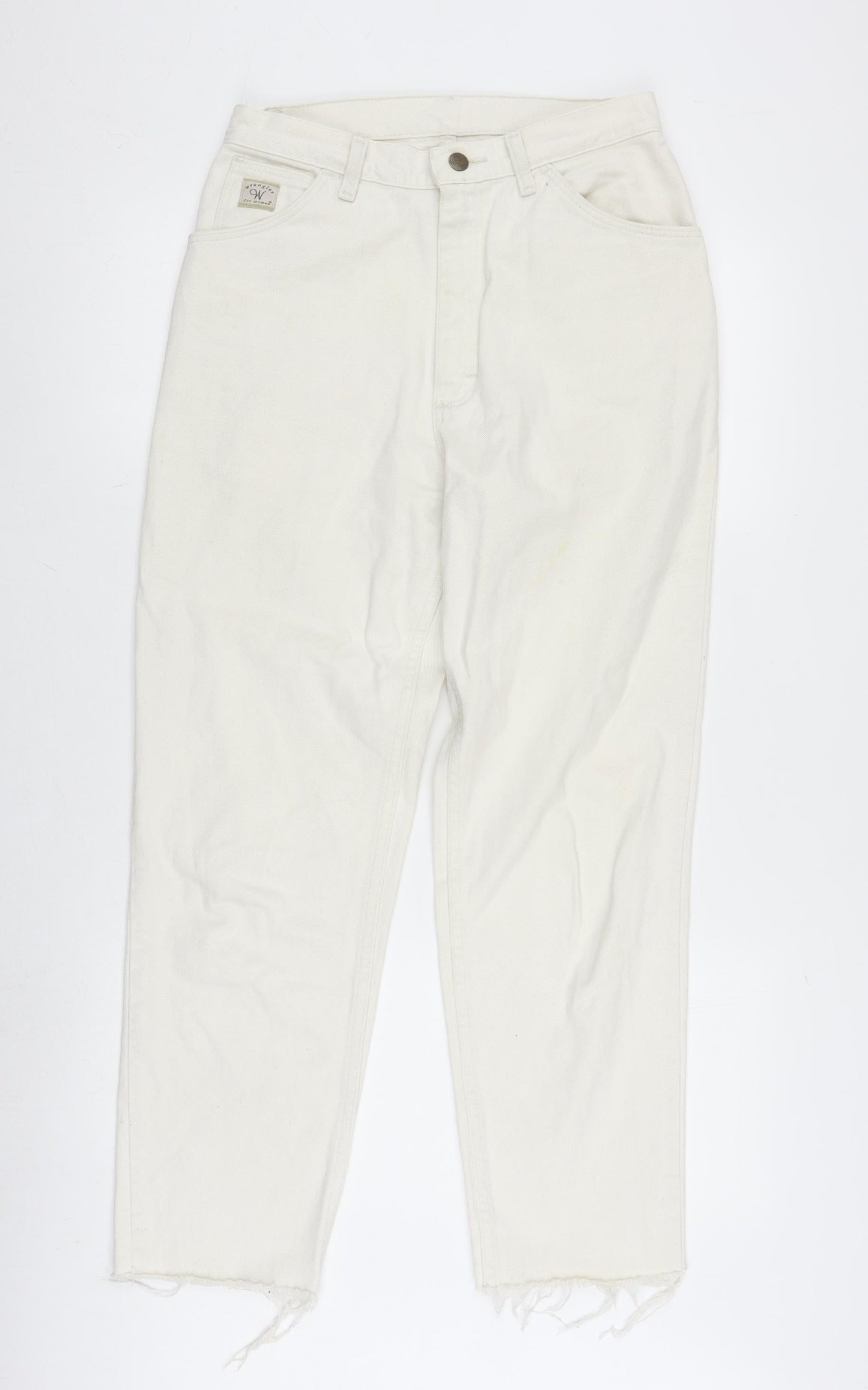 Womens UK Size 10 Wrangler   White Jeans