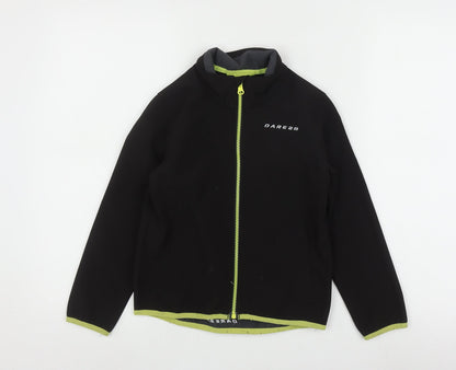 Dare 2b Boys Black Cycling Jacket 7-8 Years Full Zip Sports