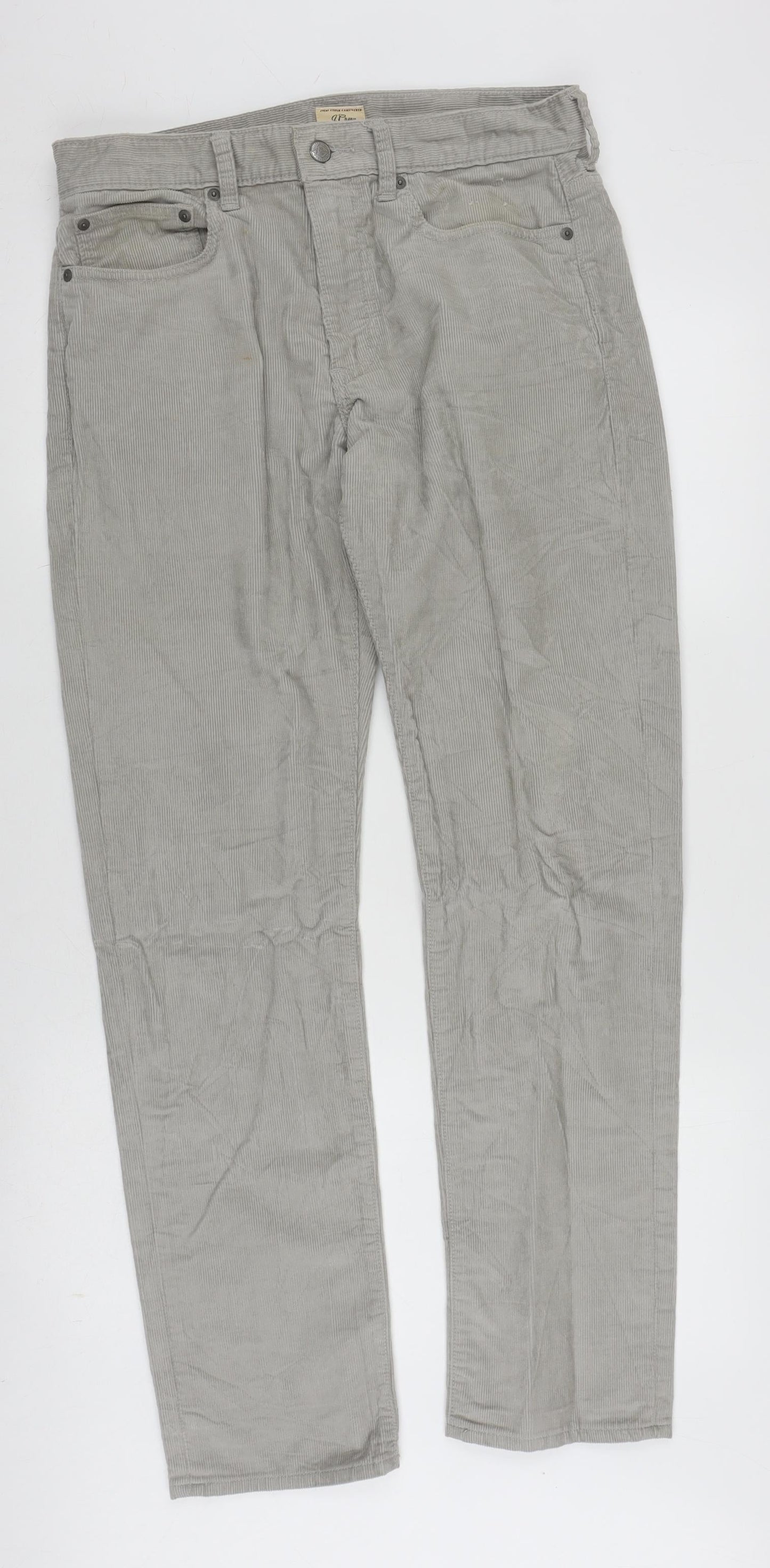 J.Crew Men's Grey Corduroy Trousers M