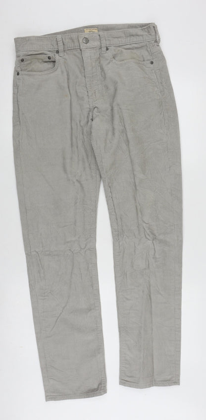 J.Crew Men's Grey Corduroy Trousers M