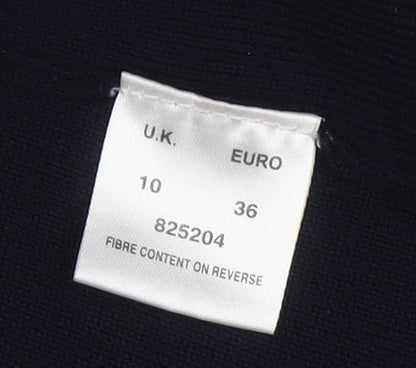 Eastex Women's Black Cardigan, Size 10, Beaded Accent