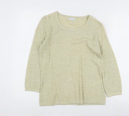 Eastex Women's Green Jumper, Size 10, 3/4 Sleeve