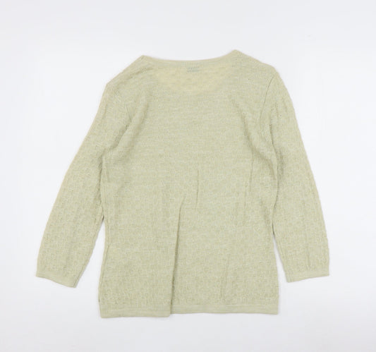 Eastex Women's Green Jumper, Size 10, 3/4 Sleeve