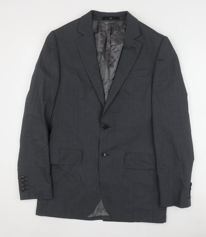 Mens UK Size 36 Jaeger Regular Grey Suit Jacket