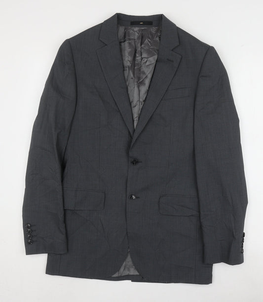 Mens UK Size 36 Jaeger Regular Grey Suit Jacket